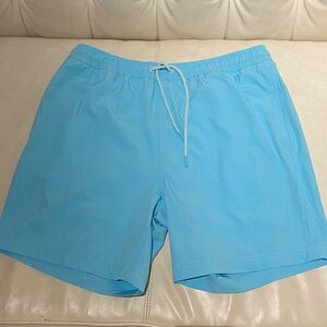 NWT- Men's Aqua blue Swim Shorts Sz med